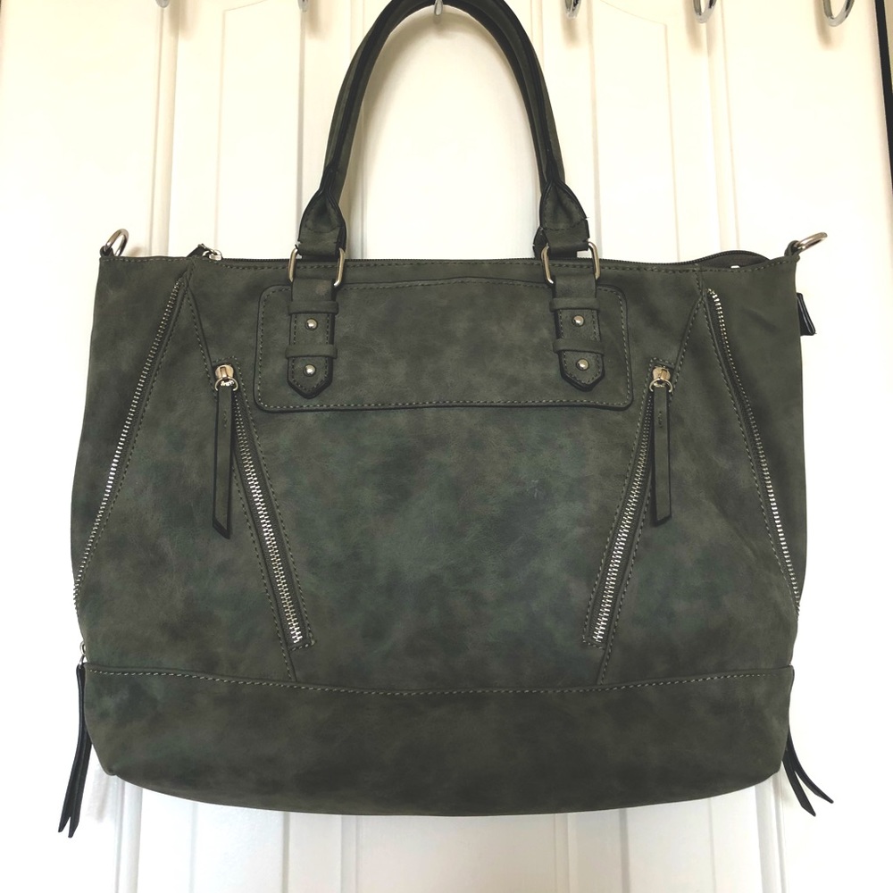 Women’s Gray Tote Bag w/ Pockets